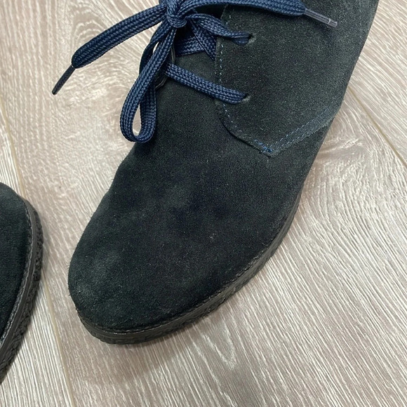 Echi Di Moda Made In Italy Black Suede Heeled Ankle Boots EU 37 (US 6.5) - Picture 16 of 16